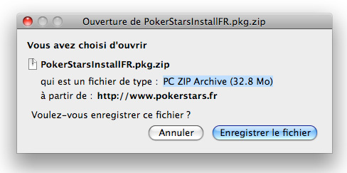 installation pokerstars mac